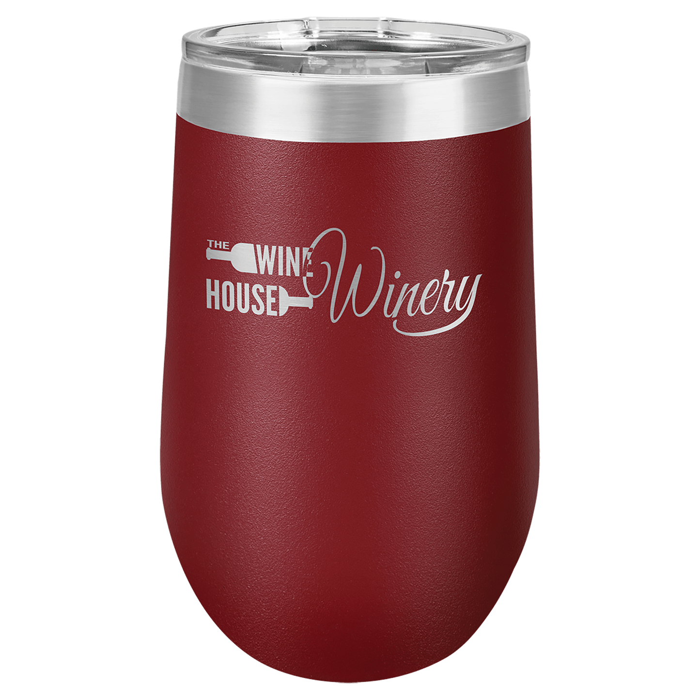 Maroon Polar Camel 16 oz. Vacuum Insulated Stemless Tumbler with Lid
