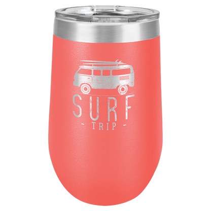 Coral Polar Camel 16 oz. Vacuum Insulated Stemless Tumbler with Lid