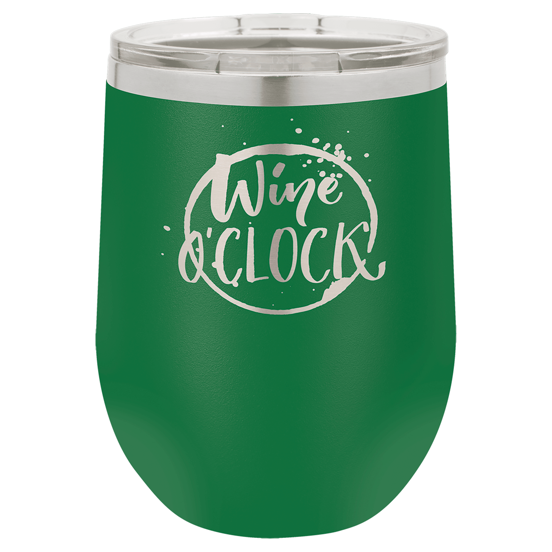 Green Polar Camel 12 oz. Vacuum Insulated Stemless Wine Tumbler with Lid