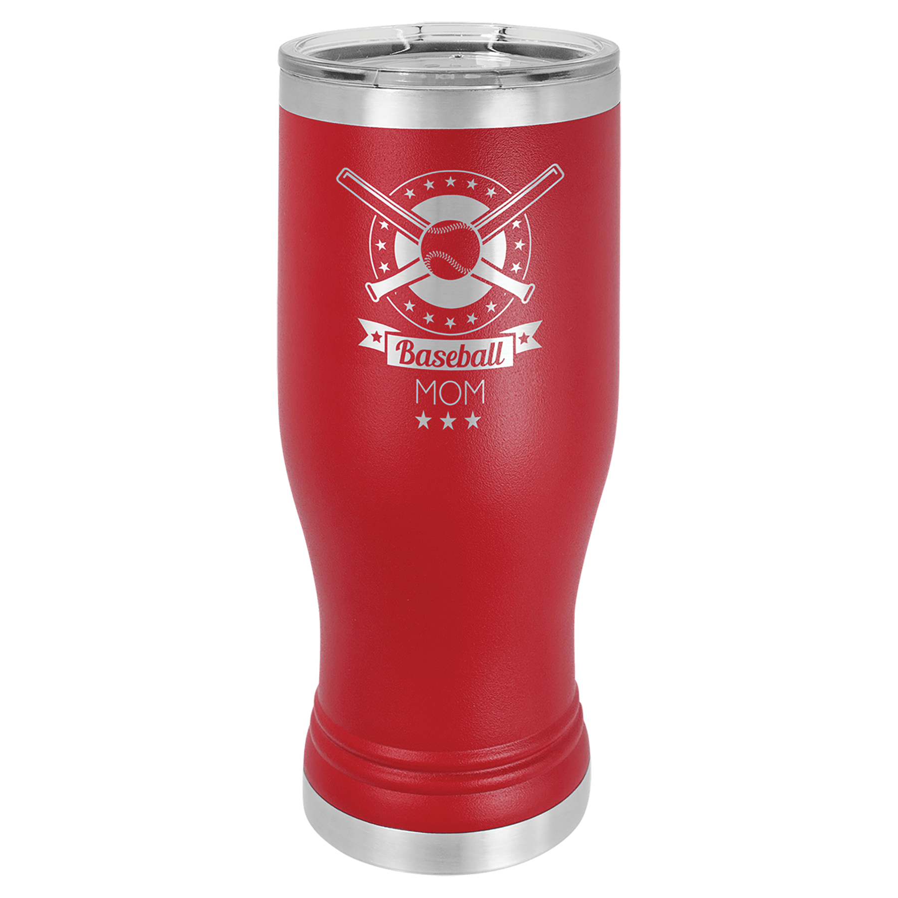 Red Polar Camel 20 oz Pilsner with Clear Lid
