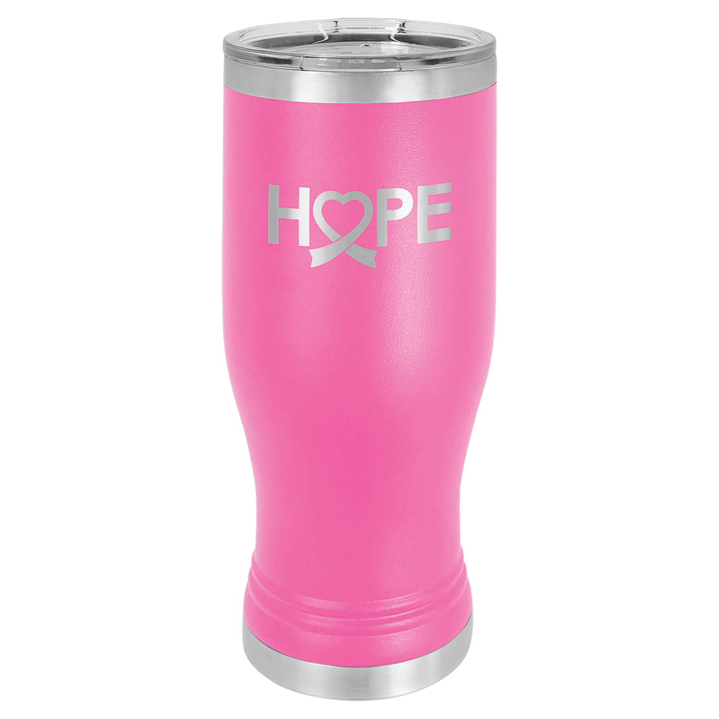 Pink Polar Camel 20 oz Pilsner with Clear Lid