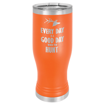 Orange Polar Camel 20 oz Pilsner with Clear Lid