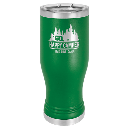 Green Polar Camel 20 oz Pilsner with Clear Lid