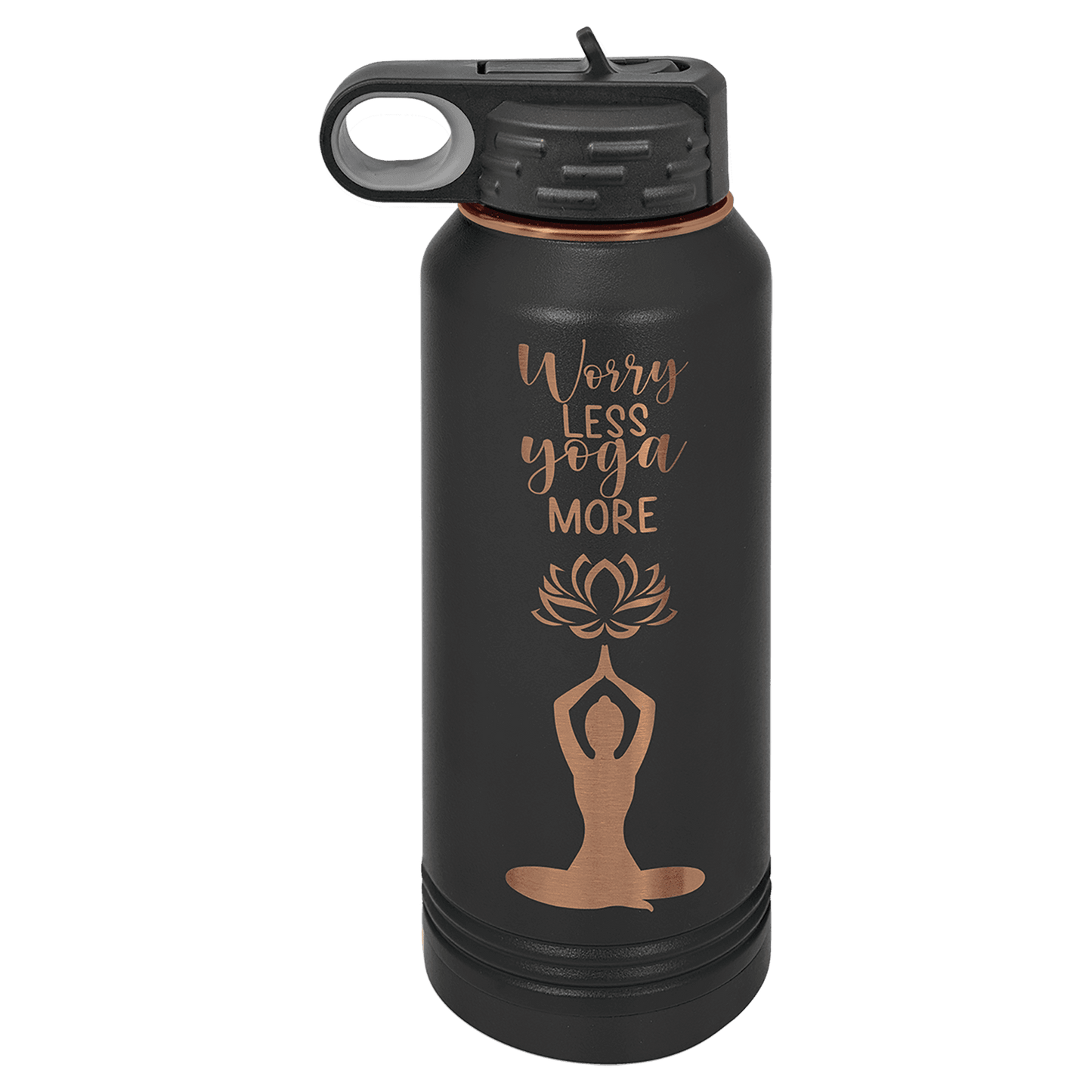 Black Rose Gold Polar Camel 32 oz. Water Bottle