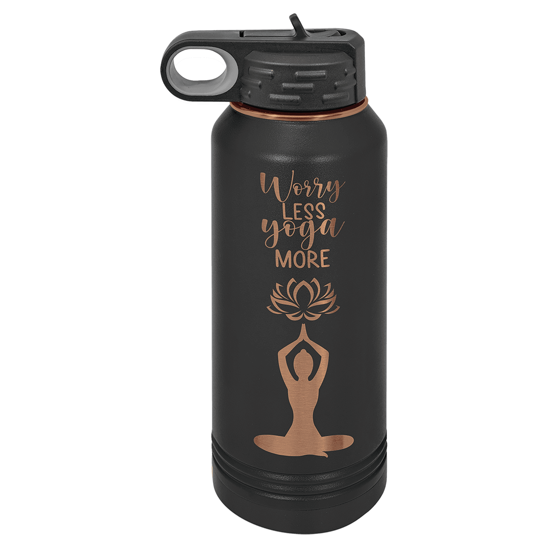 Black Rose Gold Polar Camel 32 oz. Water Bottle