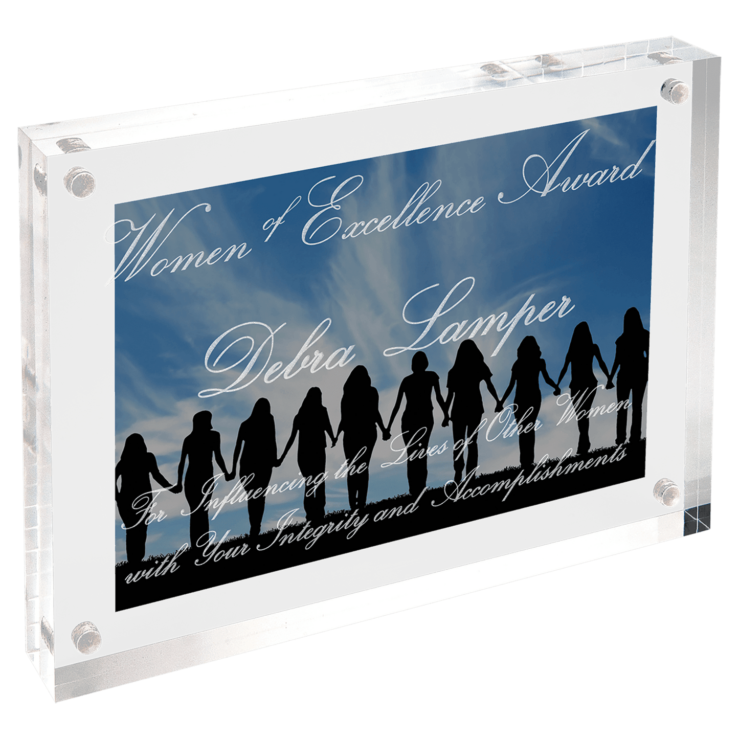 7" x 5" Clear Rectangle Magnetic Acrylic