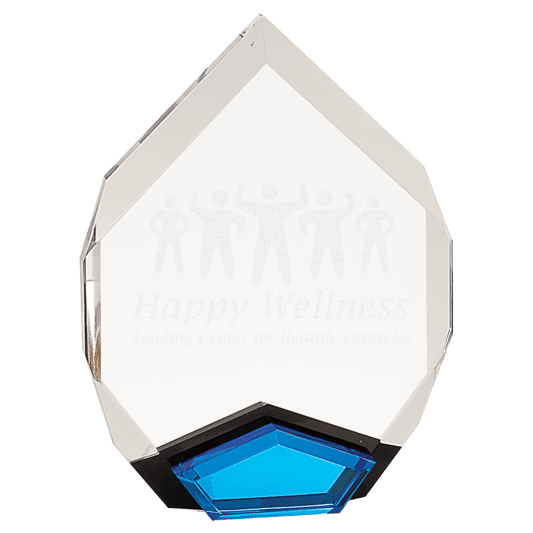 Blue 6" x 8" Marquis Acrylic