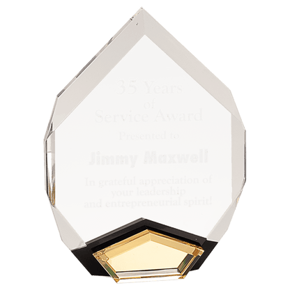 Gold 6" x 8" Marquis Acrylic