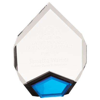 Blue 7" x 9" Marquis Acrylic