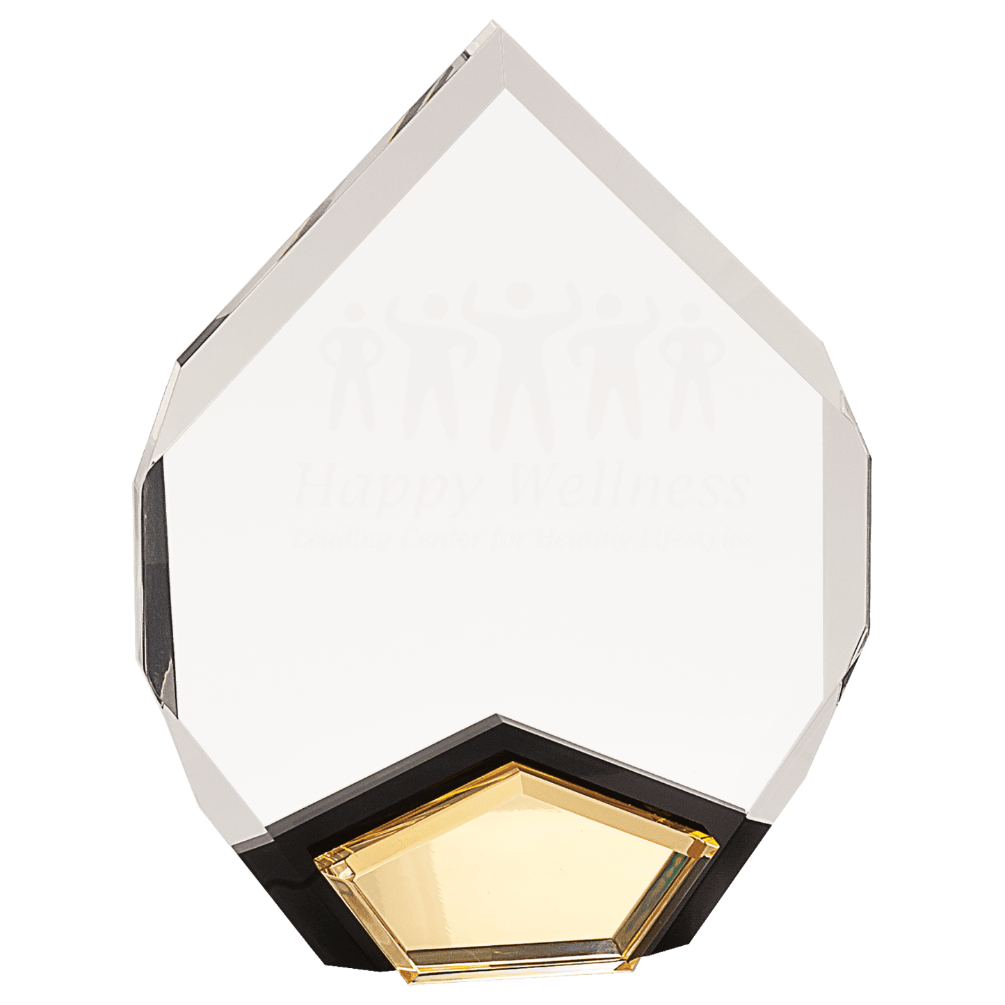 Gold 7" x 9" Marquis Acrylic