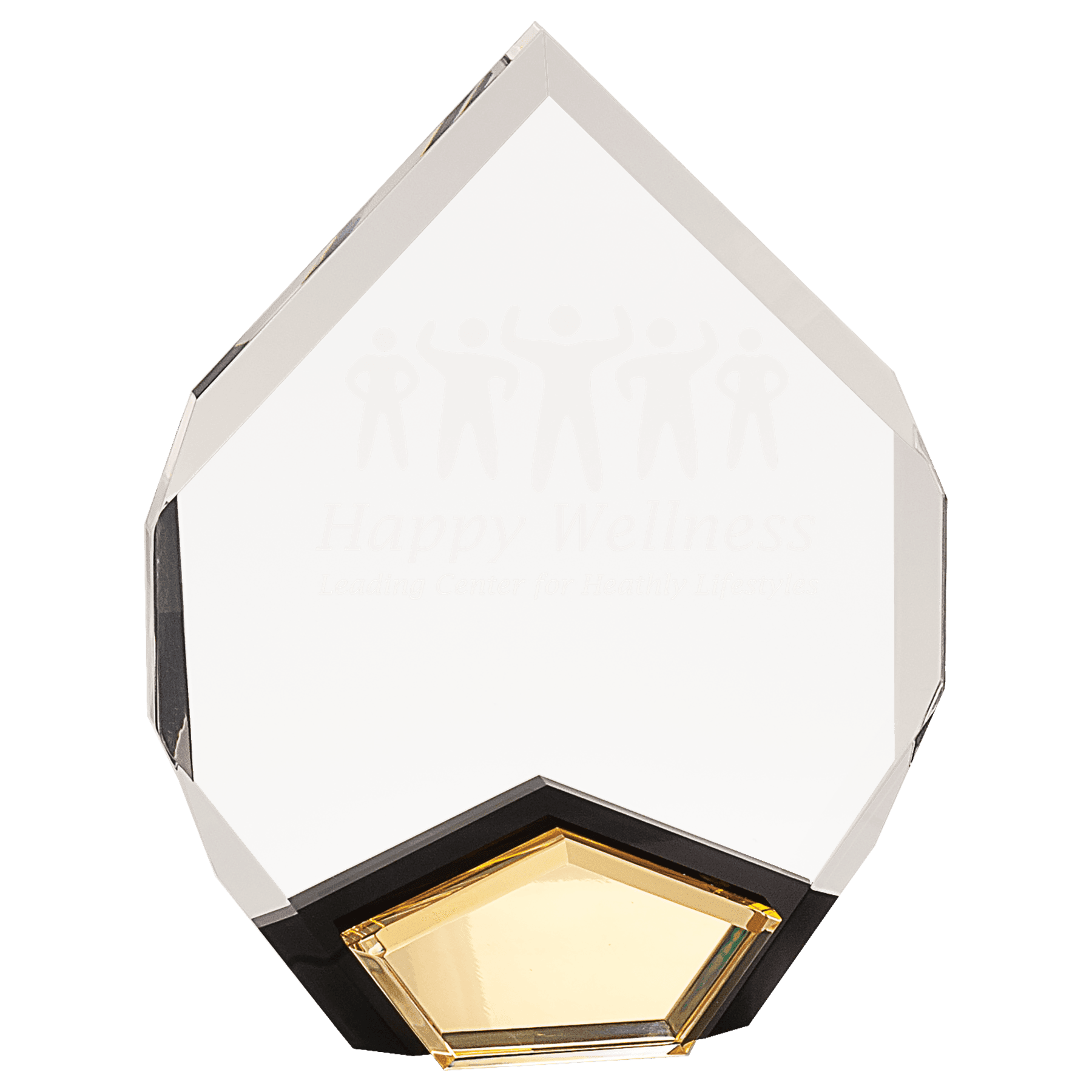 Gold 7" x 9" Marquis Acrylic