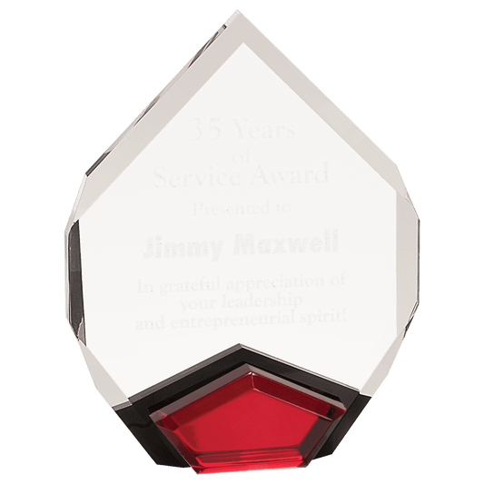 Red 7" x 9" Marquis Acrylic