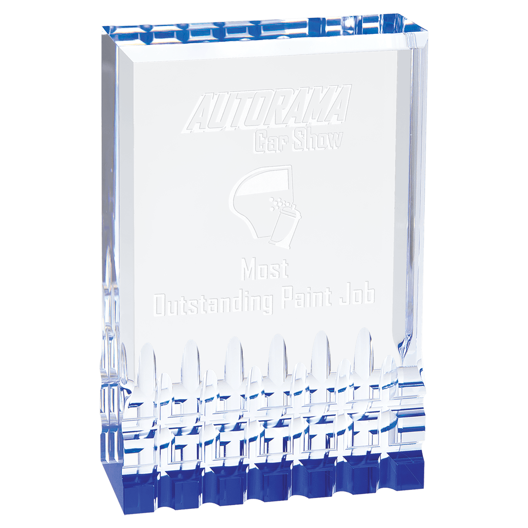 Blue 3 1/2" x 5" Mirage Acrylic