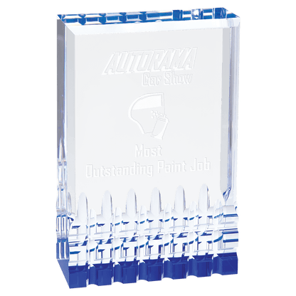 Blue 3 1/2" x 5" Mirage Acrylic