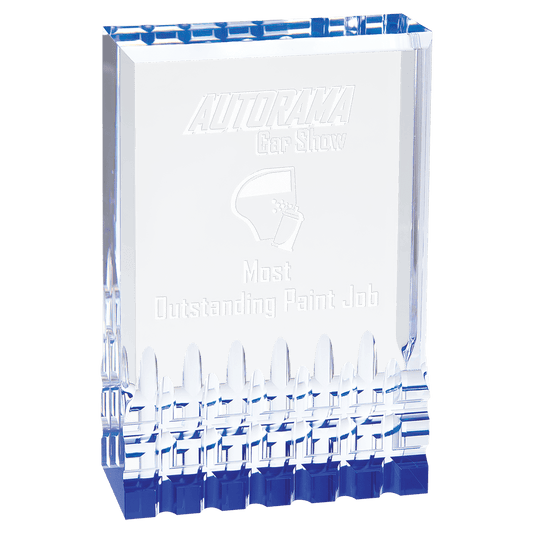 Blue 3 1/2" x 5" Mirage Acrylic