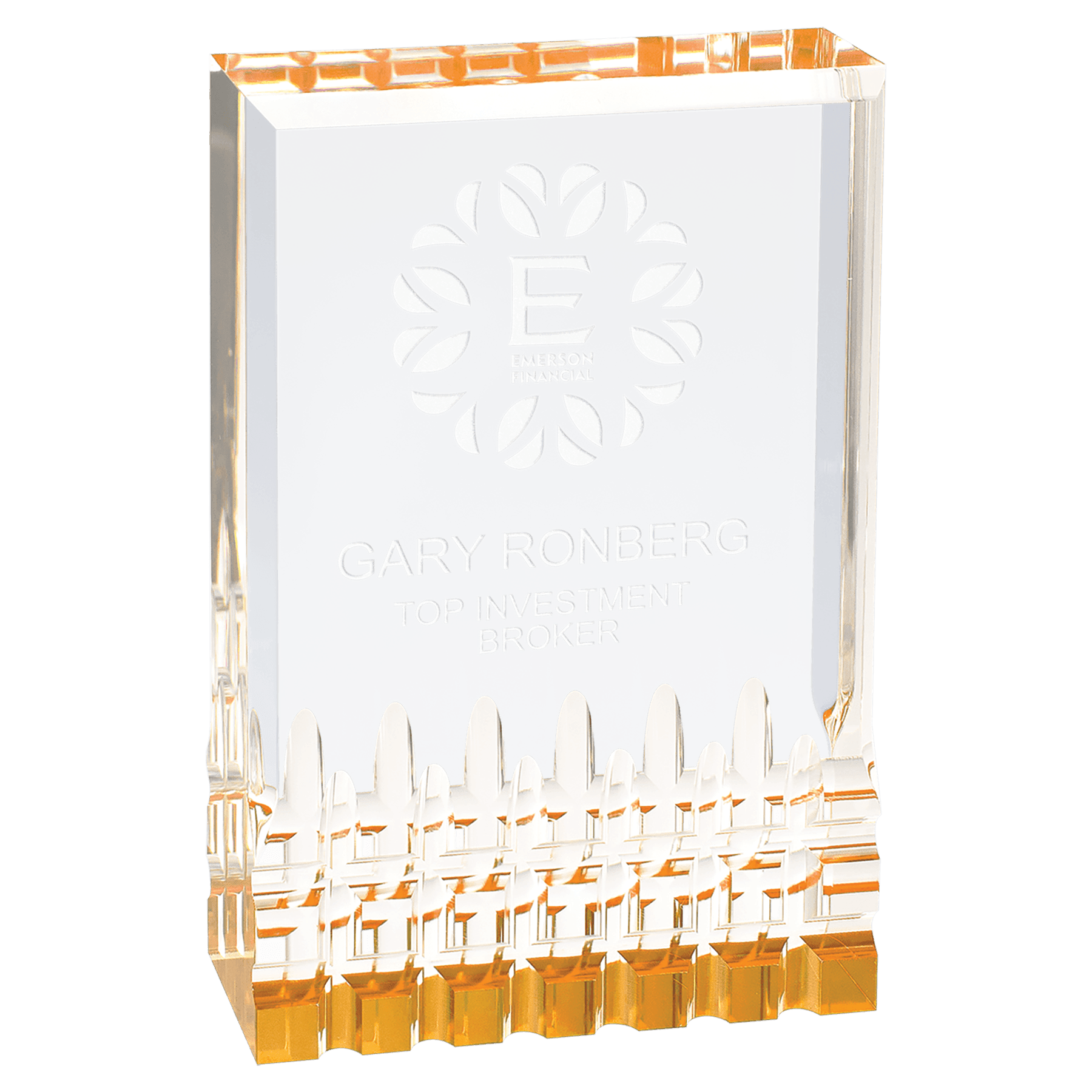 Gold 3 1/2" x 5" Mirage Acrylic