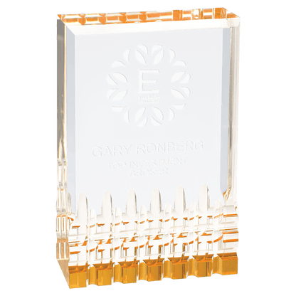 Gold 3 1/2" x 5" Mirage Acrylic