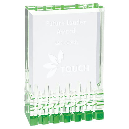 Green 3 1/2" x 5" Mirage Acrylic