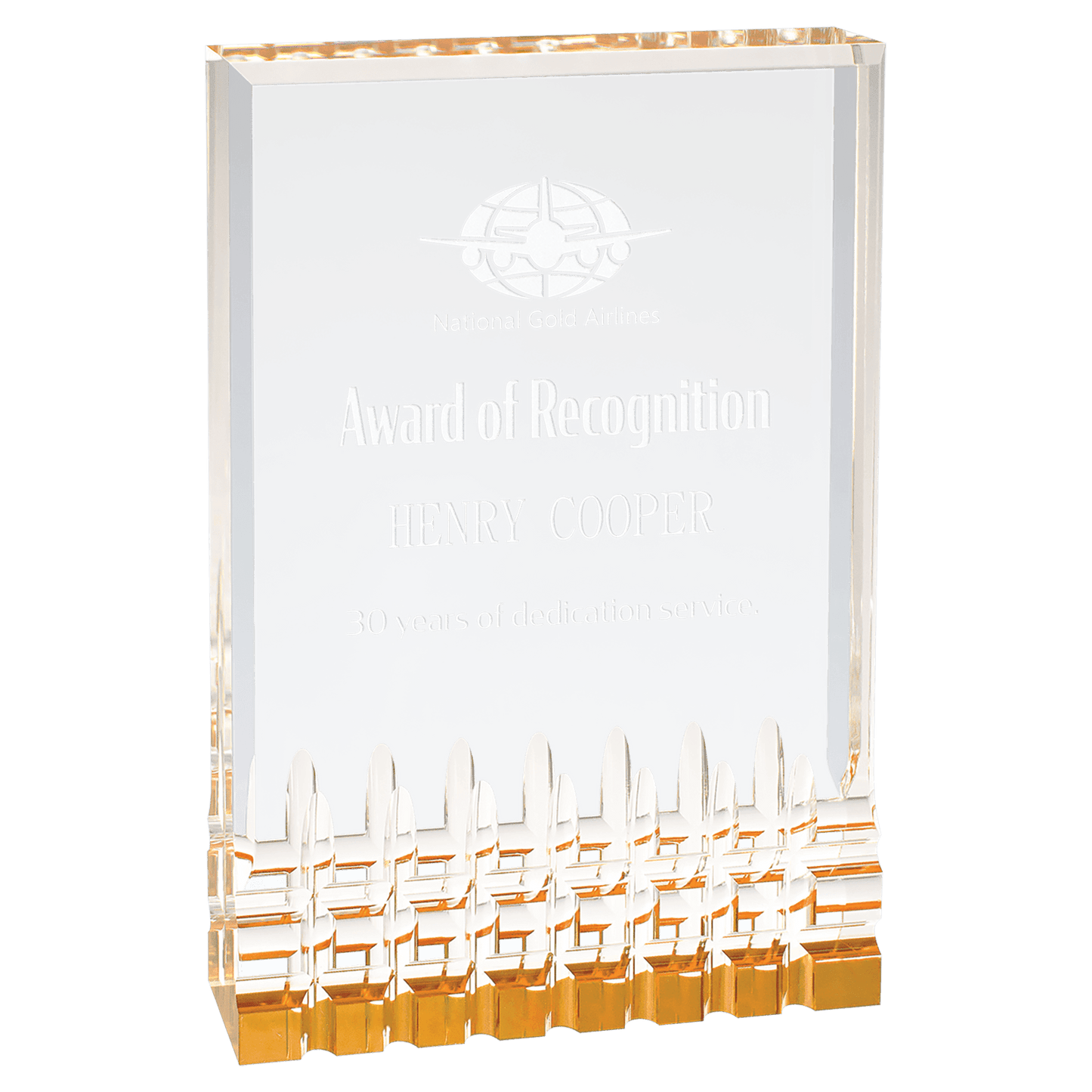 Gold 5" x 7" Mirage Acrylic