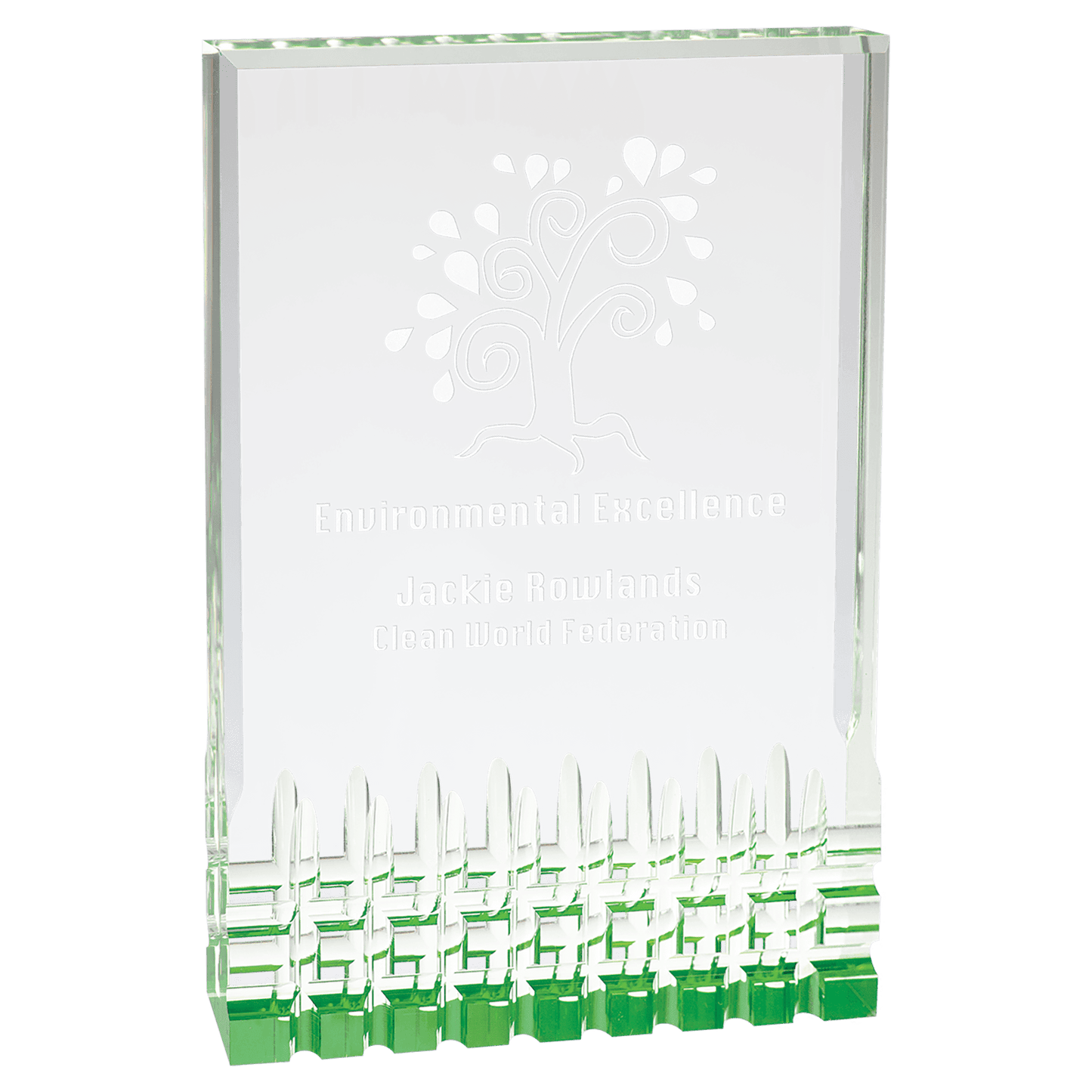 Green 6" x 8" Mirage Acrylic