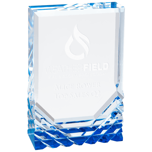 Blue 3 1/2" x 5" Jewel Mirage Acrylic