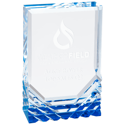 Blue 3 1/2" x 5" Jewel Mirage Acrylic