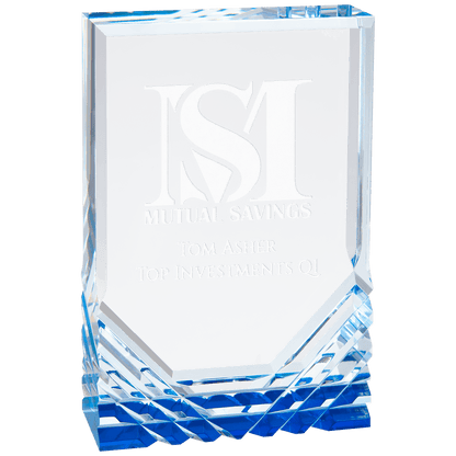 Blue 4 1/4" x 6" Jewel Mirage Acrylic