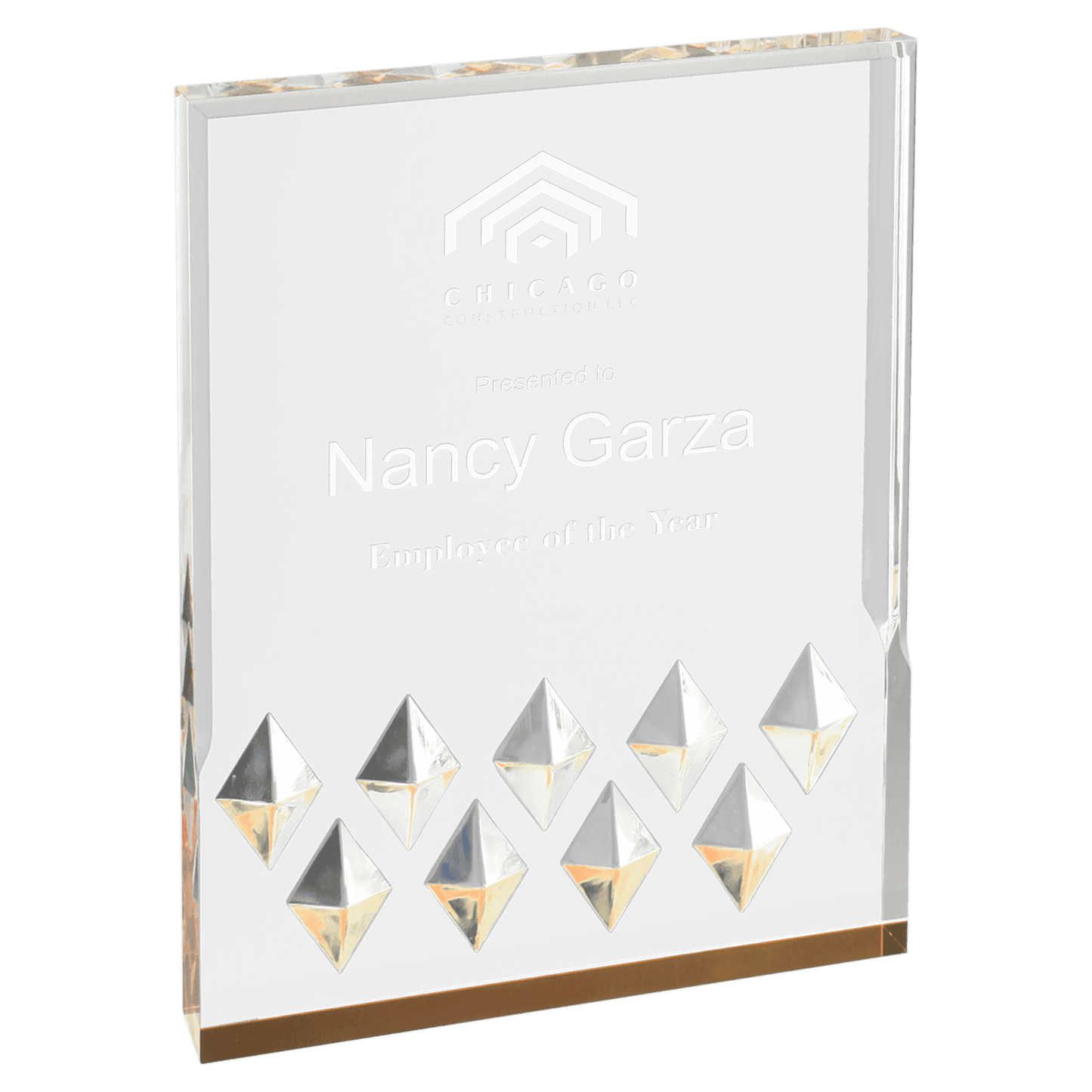 Gold 4" x 6" Diamond Mirage Acrylic