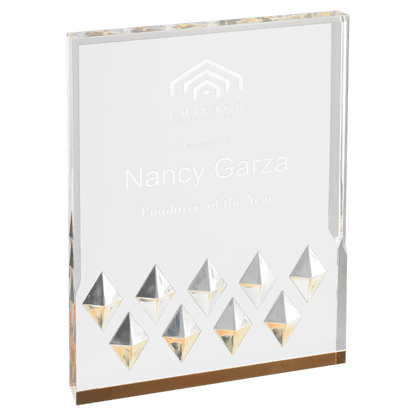 Gold 4" x 6" Diamond Mirage Acrylic