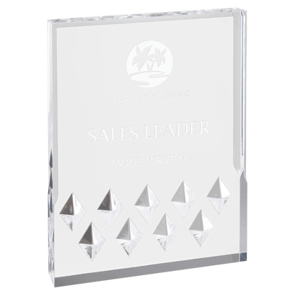 Silver 4" x 6" Diamond Mirage Acrylic