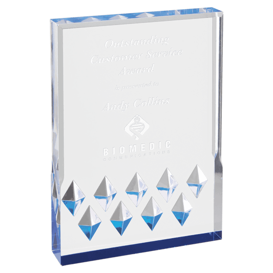 Blue 5" x 7" Diamond Mirage Acrylic