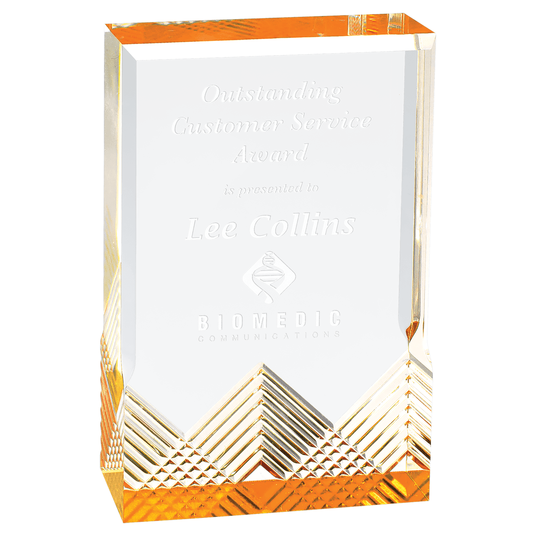 Gold 3 1/2" x 5" Apex Mirage Acrylic