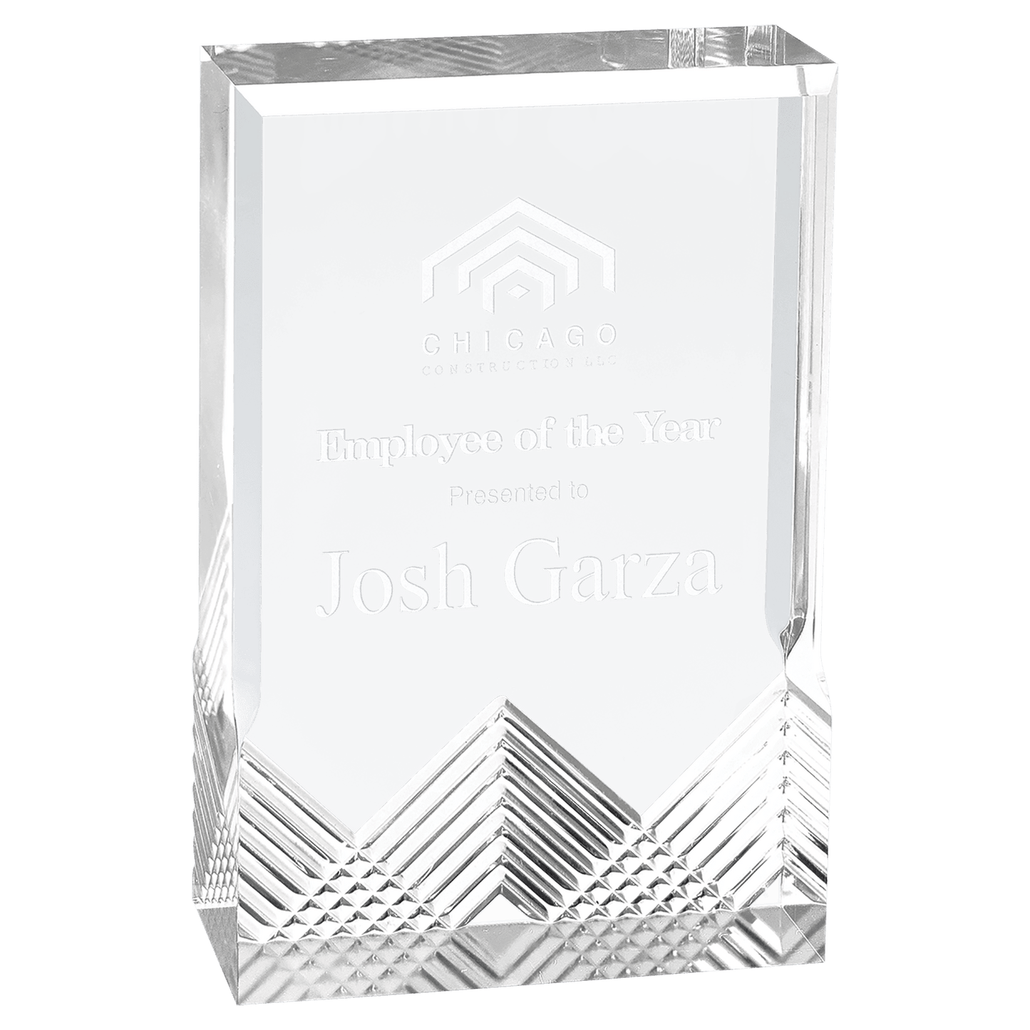 Silver 3 1/2" x 5" Apex Mirage Acrylic