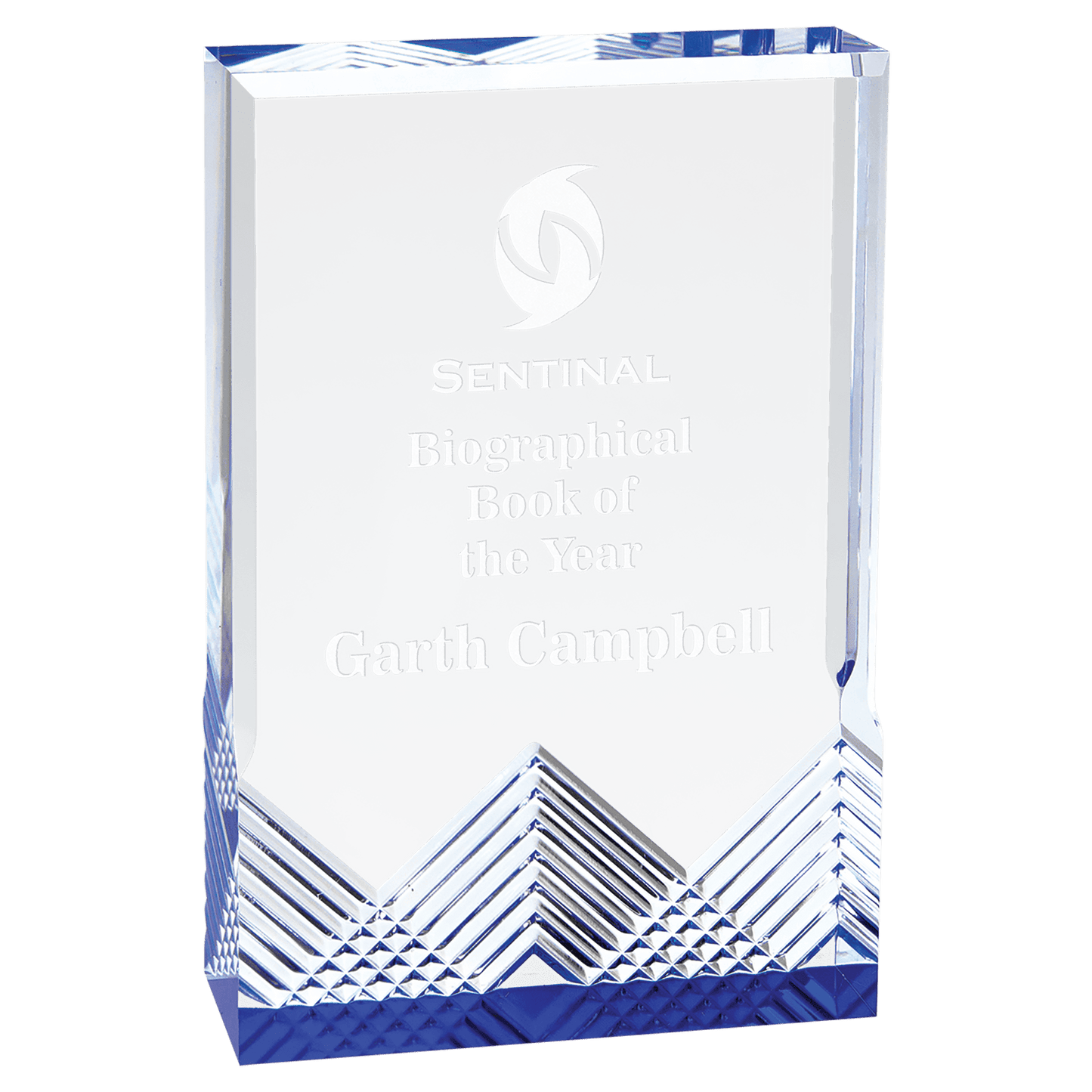 Blue 4 1/4" x 6" Apex Mirage Acrylic