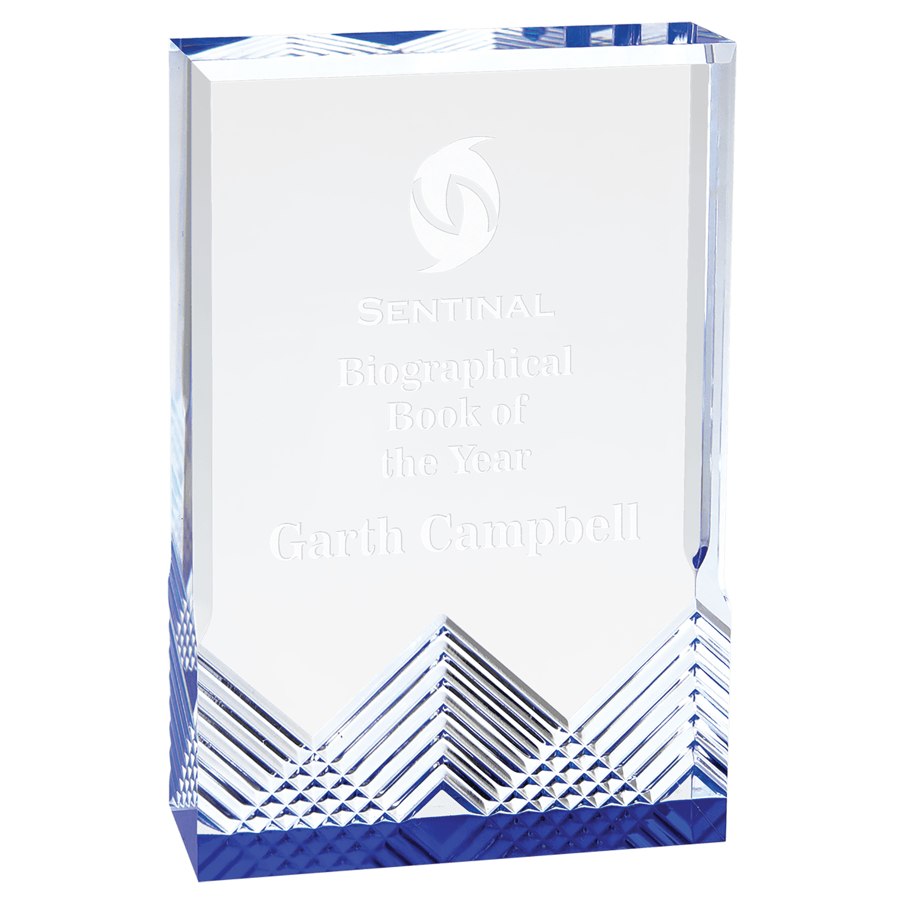 Blue 4 1/4" x 6" Apex Mirage Acrylic