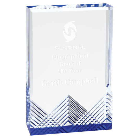 Blue 4 1/4" x 6" Apex Mirage Acrylic