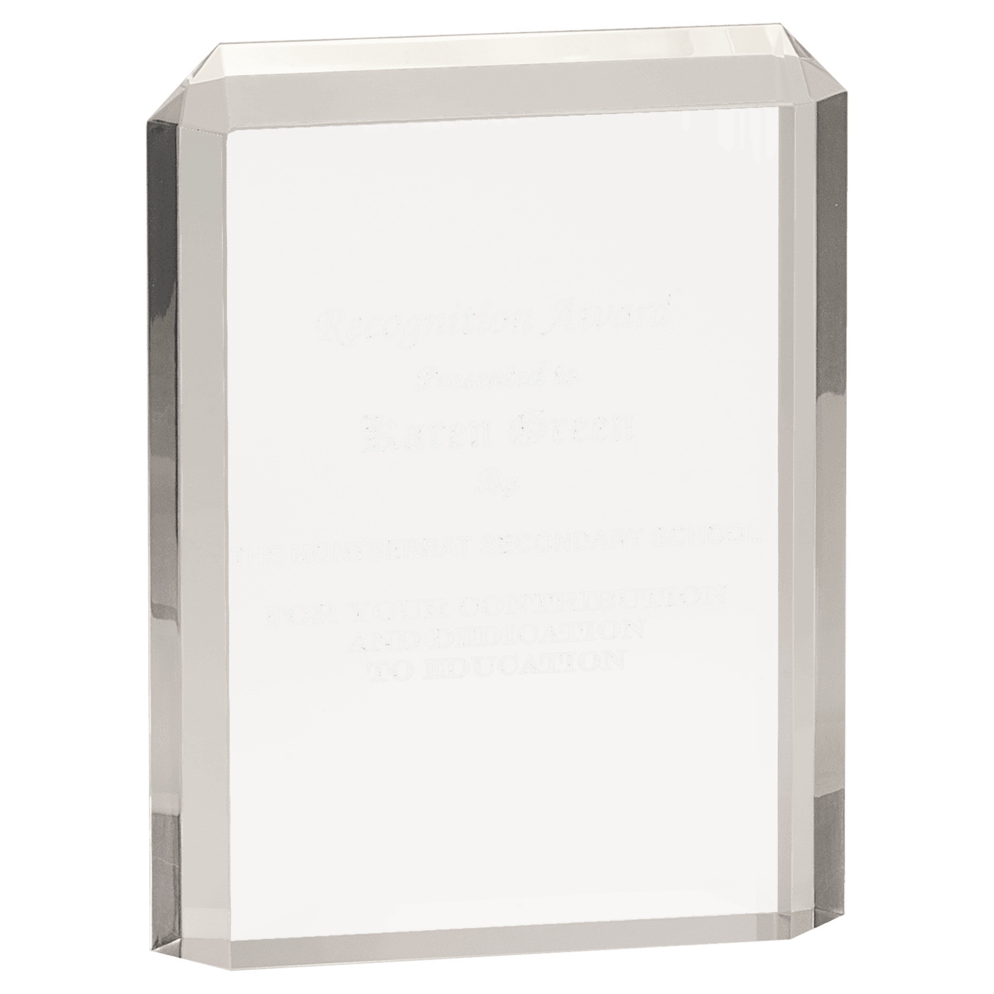 Clear 4 3/4" x 6 1/4" Premier Acrylic