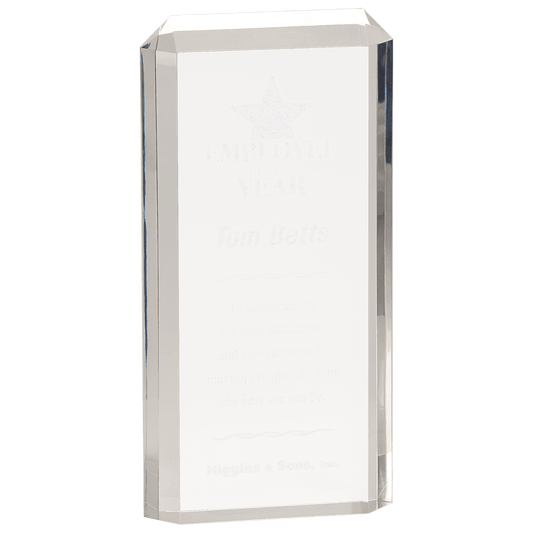 Clear 4 3/4" x 9 1/2" Premier Acrylic