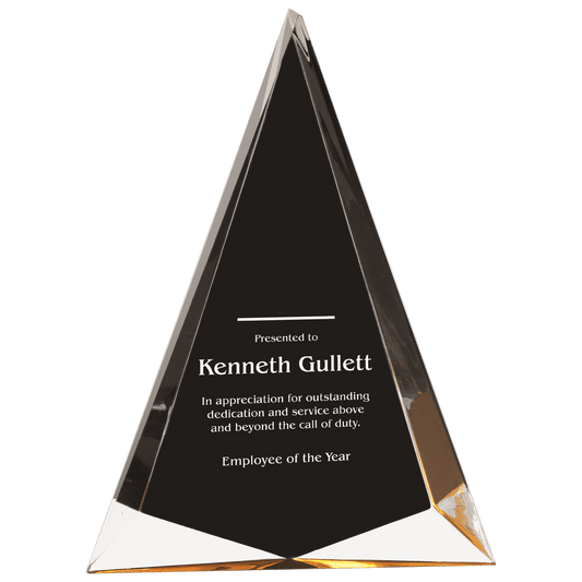 6 3/4" x 9" Black/Gold Pinnacle Acrylic