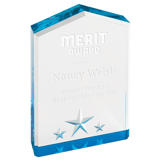 Blue 5" Star Point Acrylic