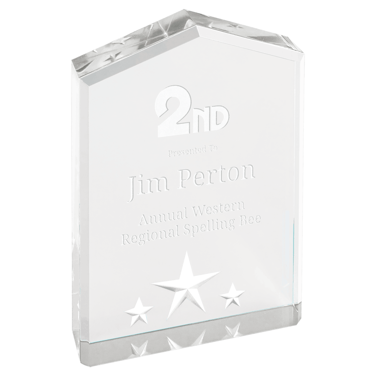 Silver 5" Star Point Acrylic