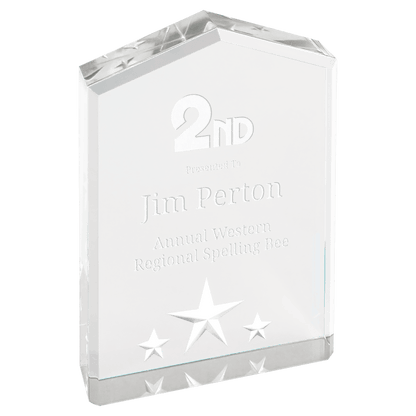 Silver 5" Star Point Acrylic