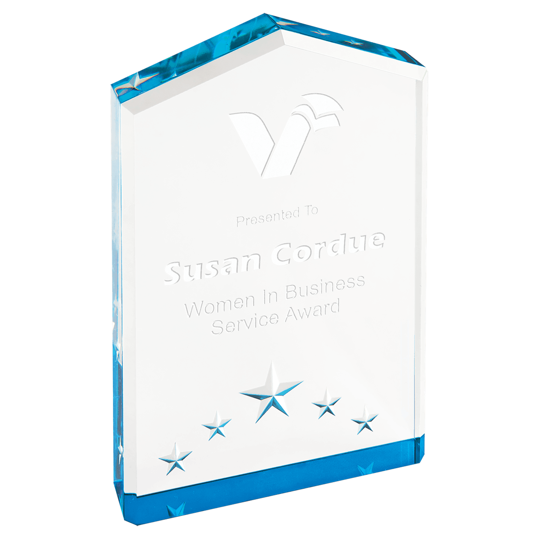 Blue 6" Star Point Acrylic