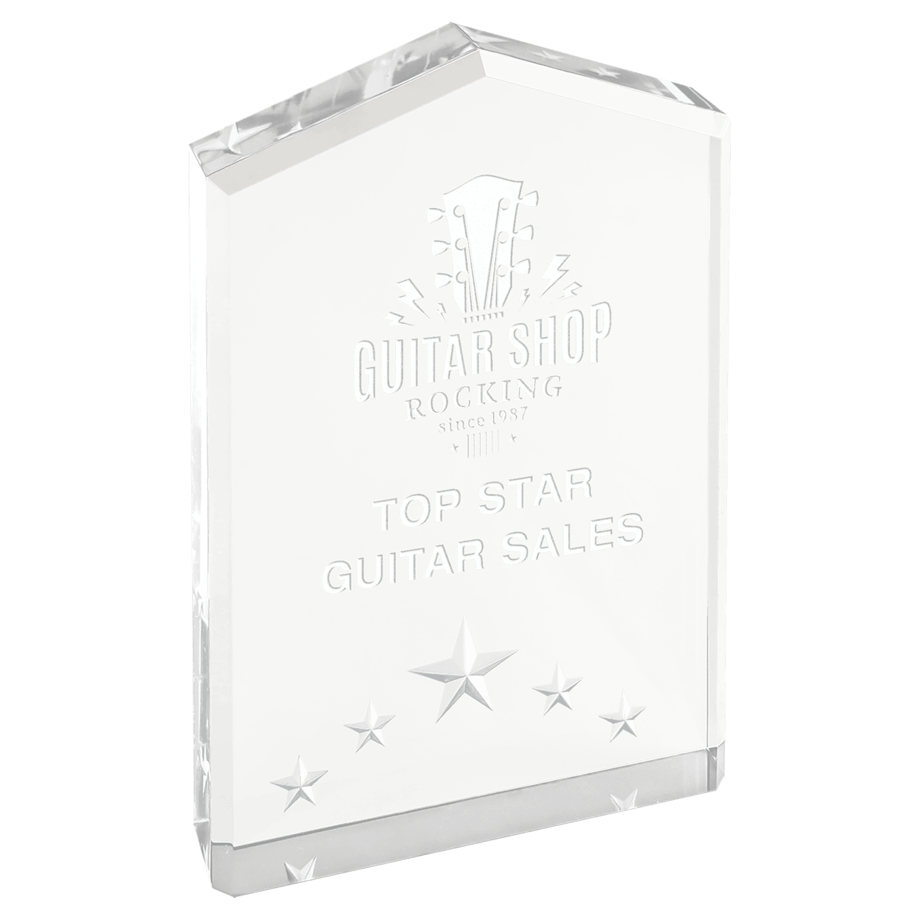 Silver 6" Star Point Acrylic