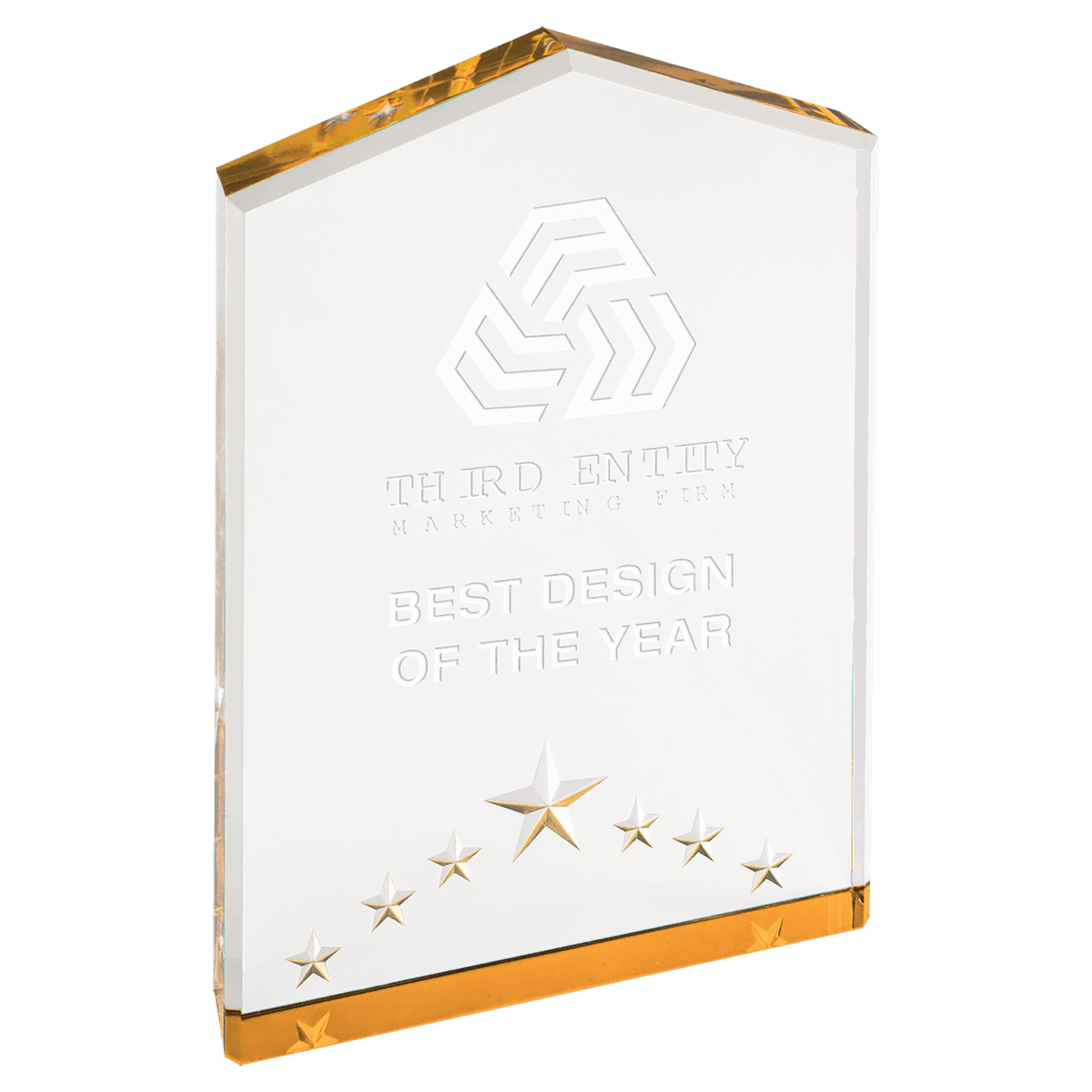 Gold 7" Star Point Acrylic