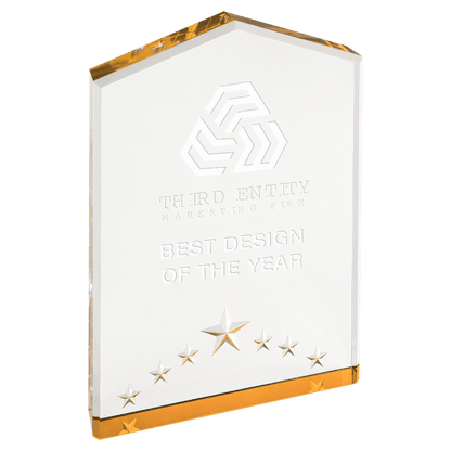 Gold 7" Star Point Acrylic