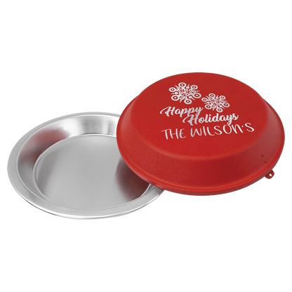 Black 9" Aluminum Pie Pan with Lid