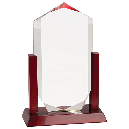 10" Clear Royal Crown Acrylic