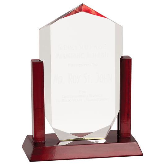 9" Clear Royal Crown Acrylic