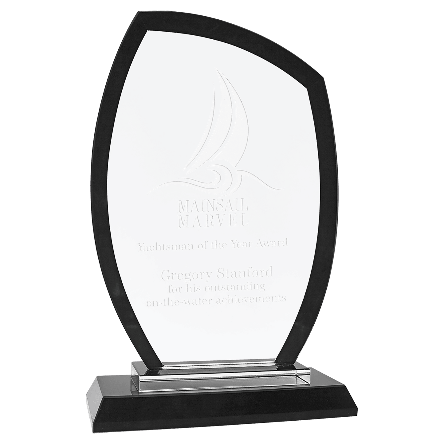 Black 7 1/2" Peak Regal Glass